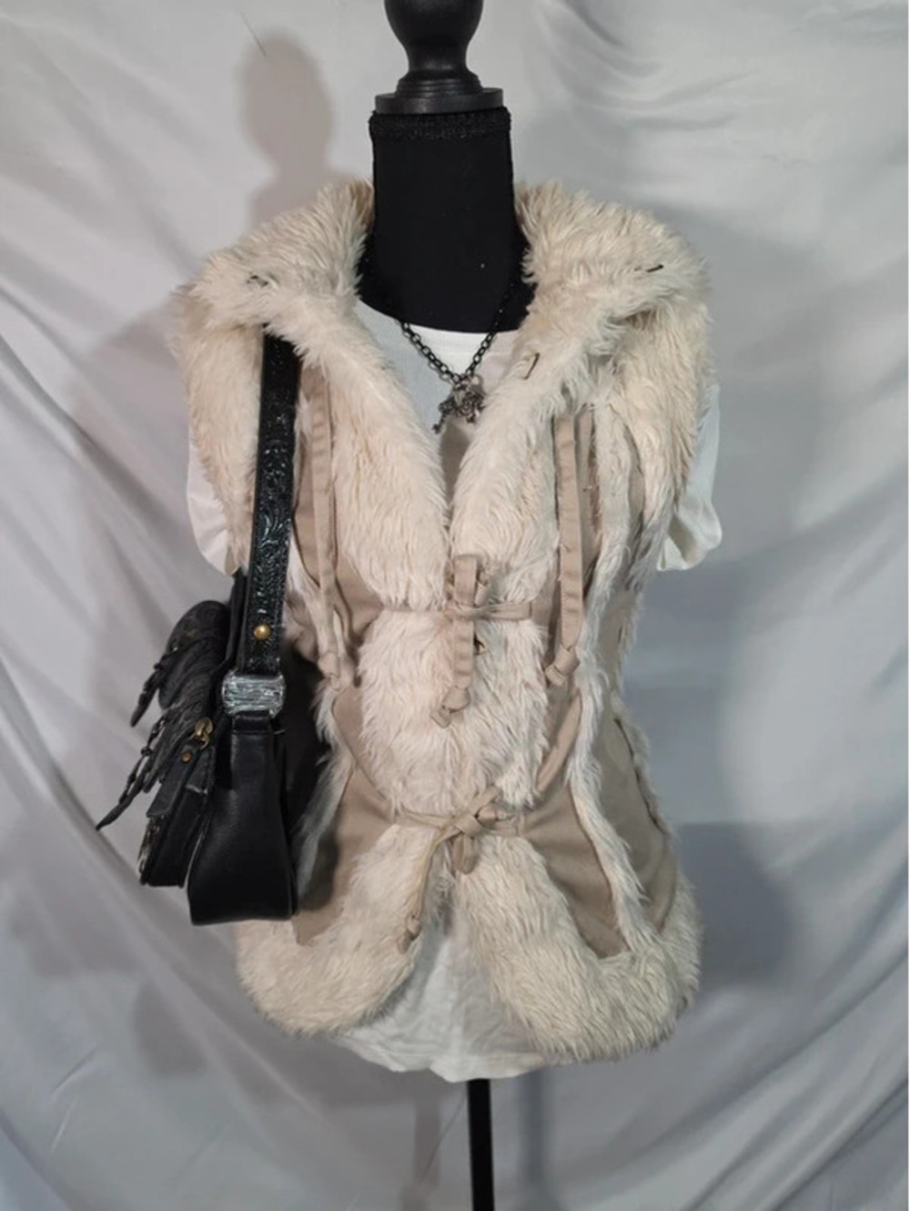 Faux fur vest